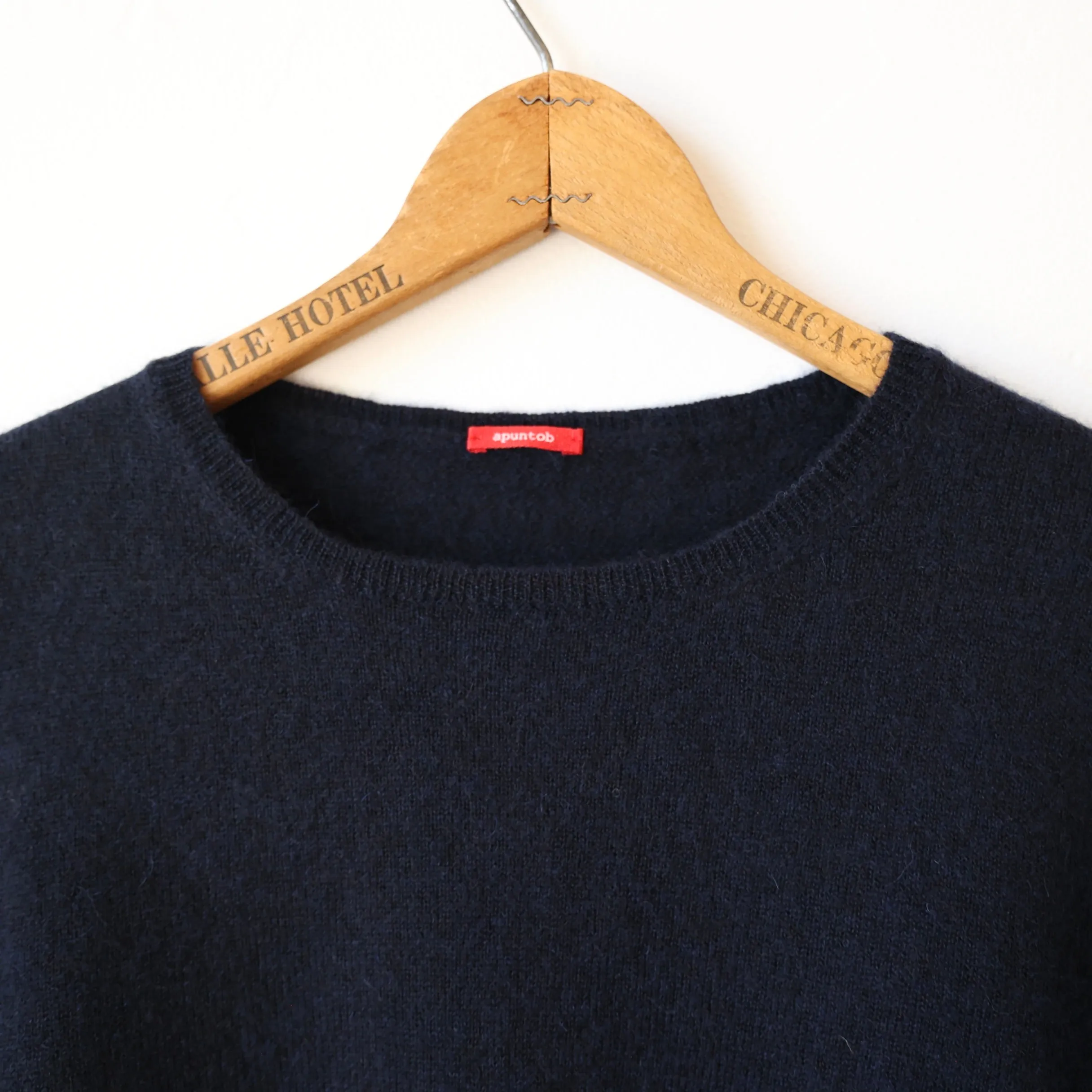 Apuntob Silk/Cashmere/Alpaca Pullover - Navy