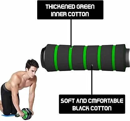 beatXP Ab Roller for Men | Ab Roller for Women | Dual Wheel Abs Roller Wheel for Men | Ab Roller with Knee Mat | Anti-Skid Roller with Anti-Slip Mat