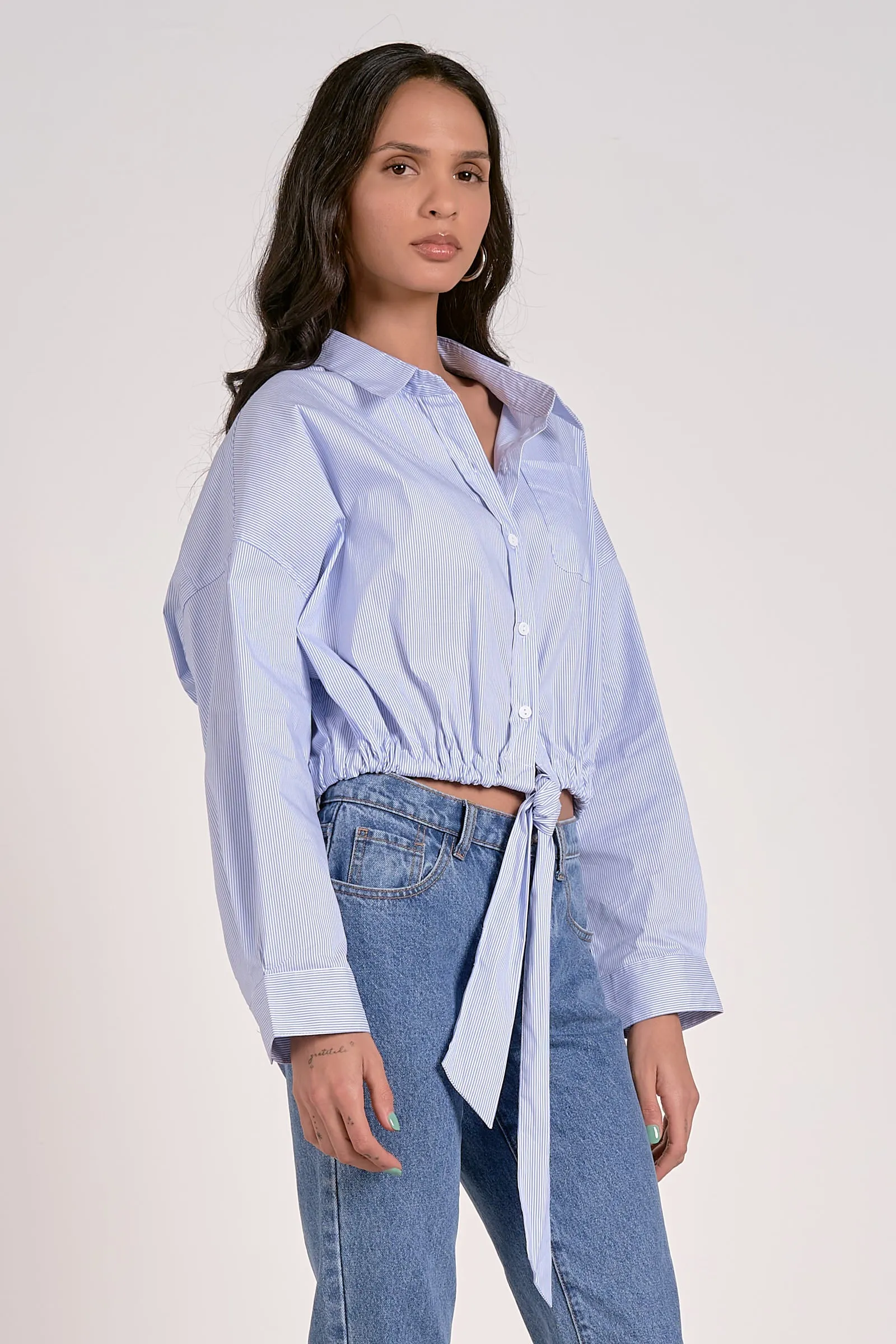 Candice Striped Buttonup
