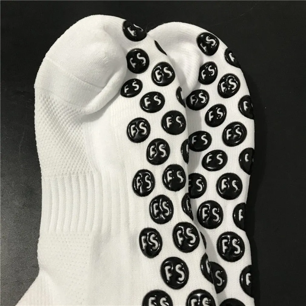 ContiNent 33 Sports Anti Slip Soccer Socks Cotton Football Men Grip Socks Calcetines