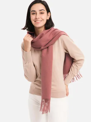 Dark Pink Cashmere Scarf