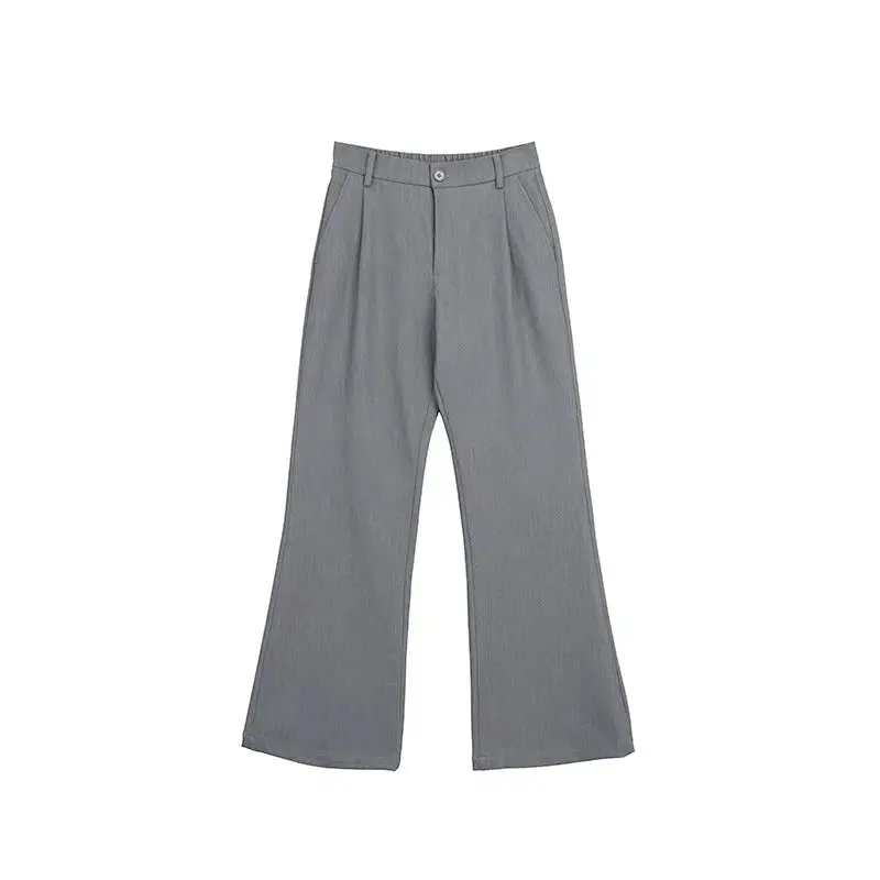 Elastic Waist Wide-leg Casual Pants