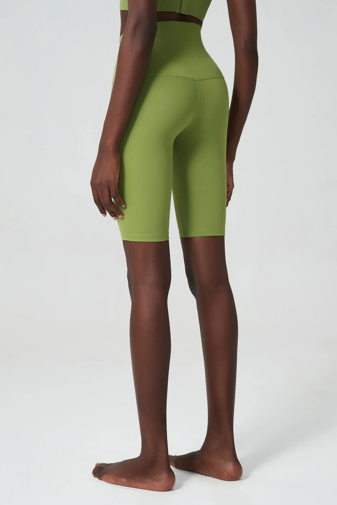 Five-Point Yoga Pants Women Nude High Top Sports Tights Fitness Shorts