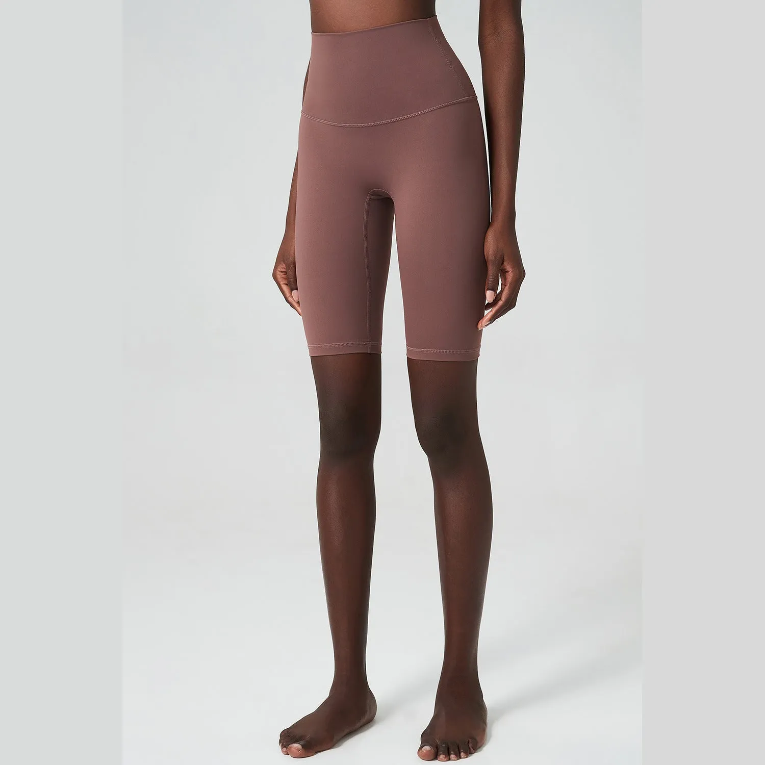 Five-Point Yoga Pants Women Nude High Top Sports Tights Fitness Shorts
