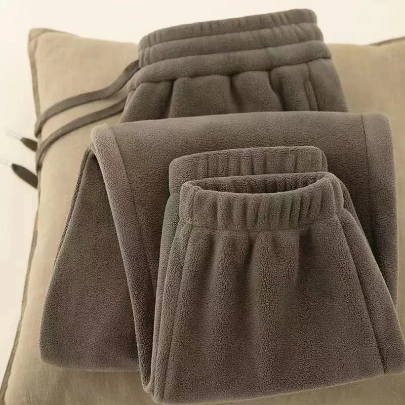 INSTOCK-Autumn and winter plus velvet thickened sweatpants men's