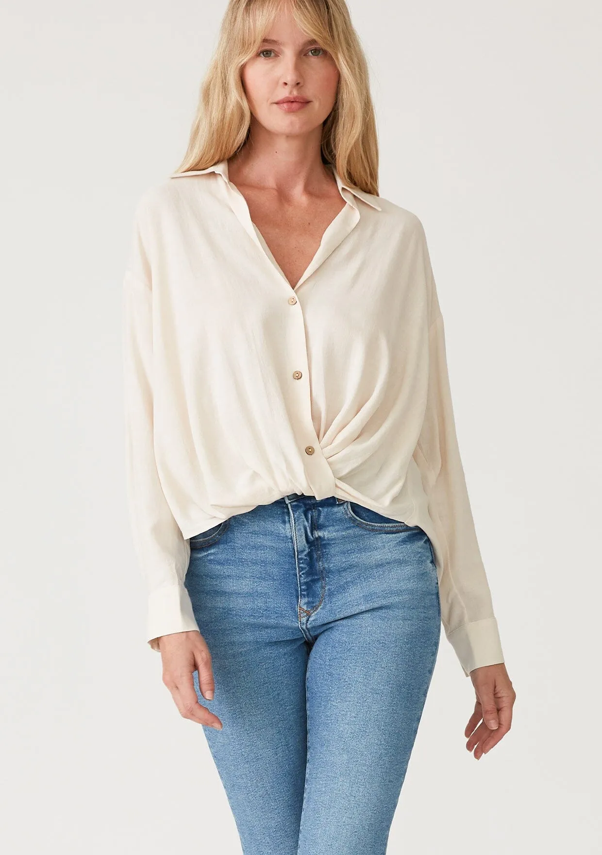 Maeve Knot Front Shirt