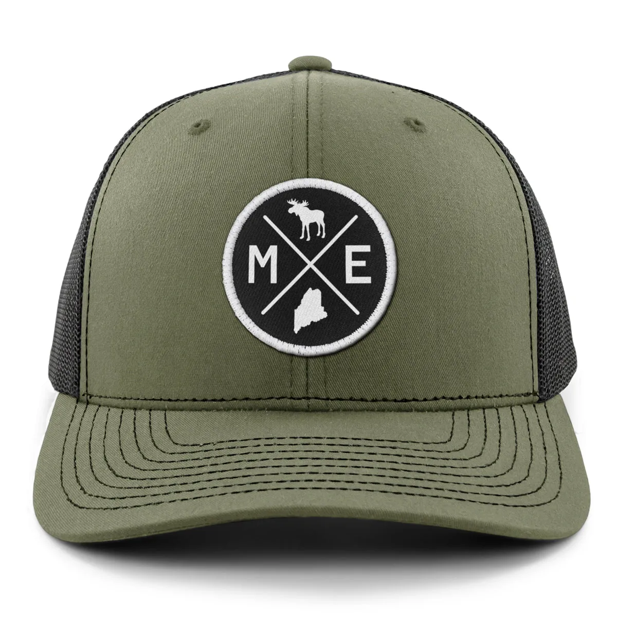 Maine Circle Emblem Classic Snapback Trucker