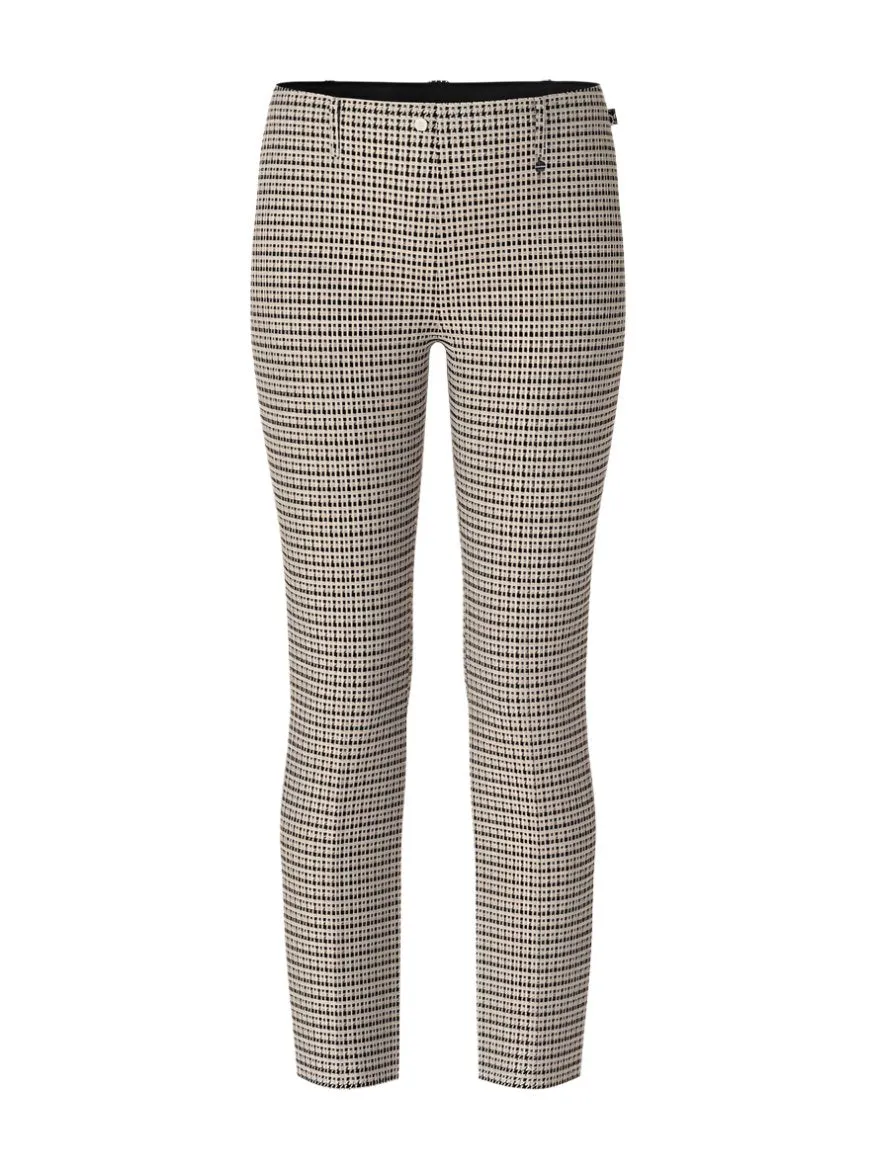Marc Cain Sydney Slim Trousers in Check