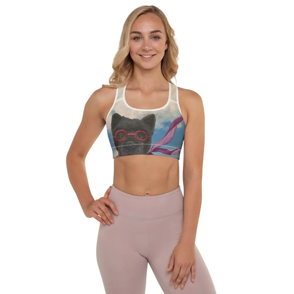 Padded Sports Bra "Can I Come in?"