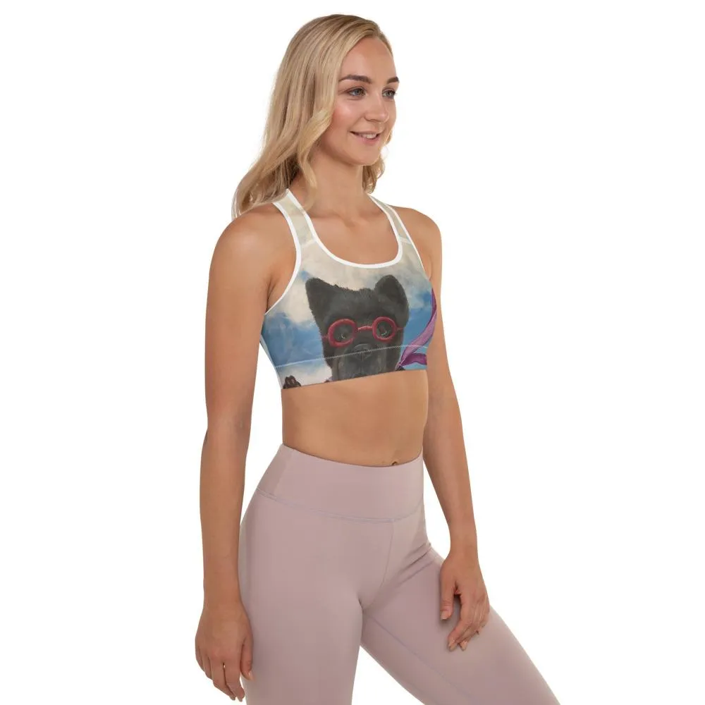 Padded Sports Bra "Can I Come in?"