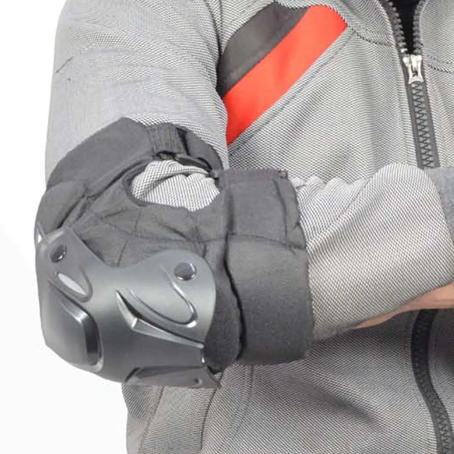 R.J.VON Ultimate Quality Universal Riding Knee and Elbow Guard For Bike,Scooter, Skateboard, Bicycle Unisex,(Black).