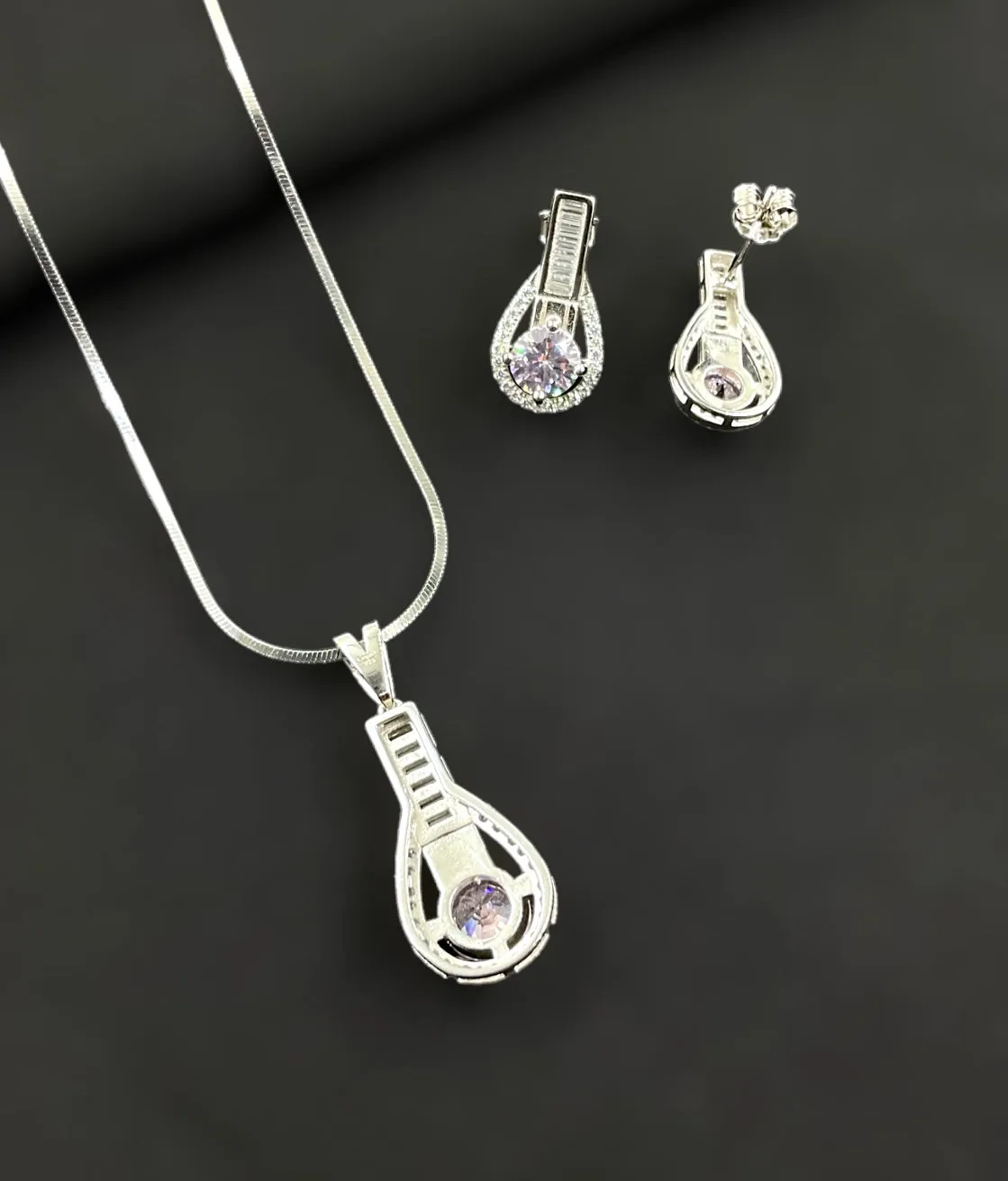 The Ziya Silver Pendant Set