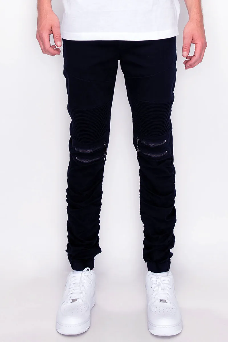 Twill Stacked Jogger Pants