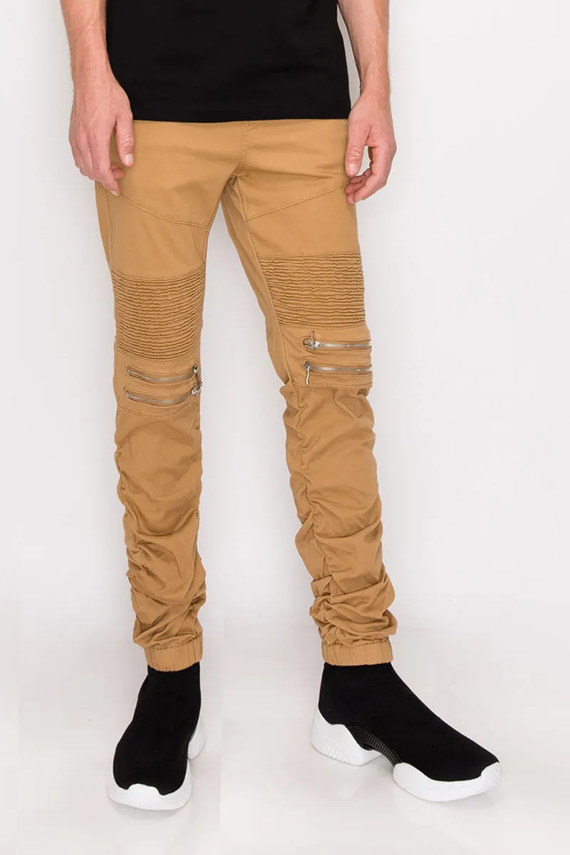 Twill Stacked Jogger Pants