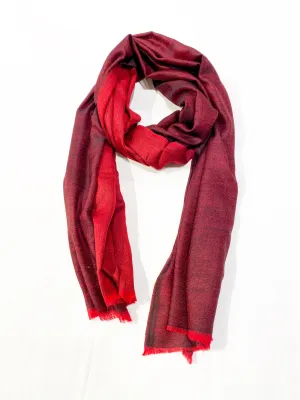 TWO-COLOR WOVEN CASHMERE
