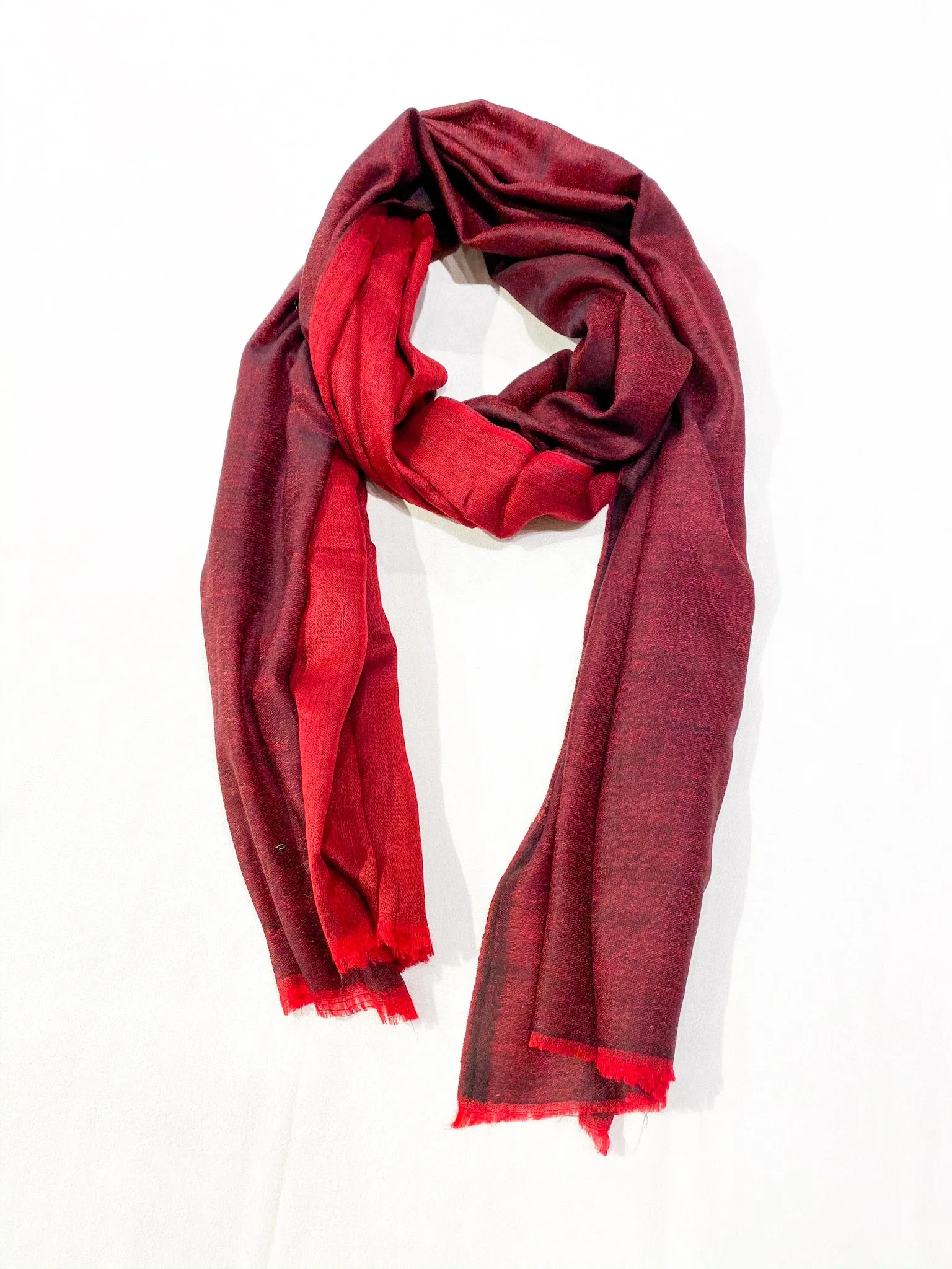 TWO-COLOR WOVEN CASHMERE