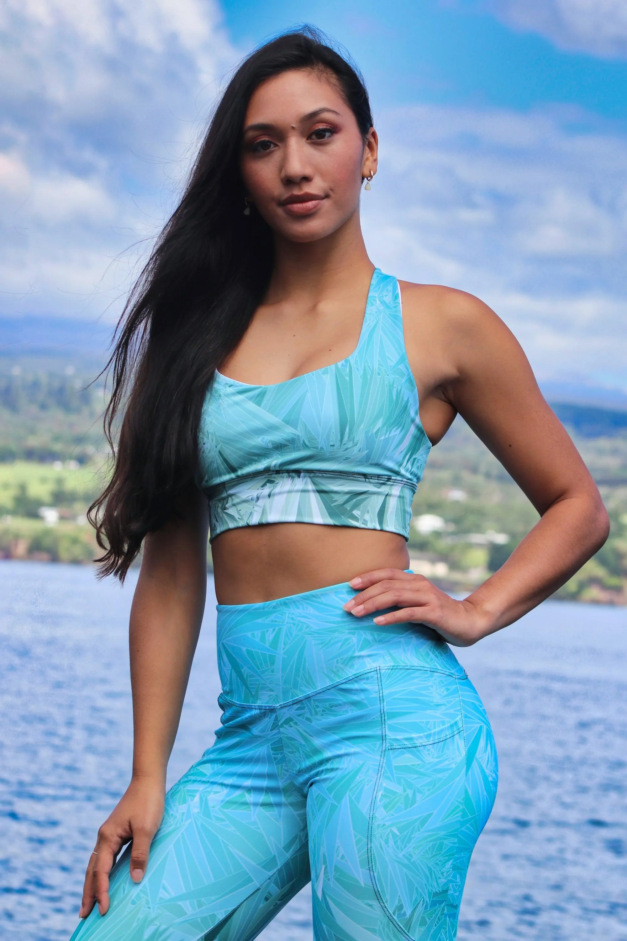 Wai Mana Longline sports bra